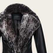 Chamarra en piel genuina de ovino para dama Chamarras 