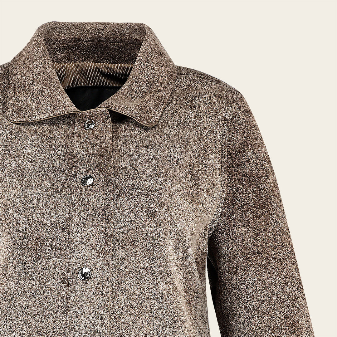 Chamarra en piel genuina de ovino para dama