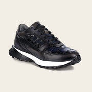 Tenis en piel genuina de alligator para caballero Tenis 