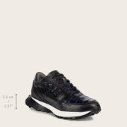 Tenis en piel genuina de alligator para caballero Tenis 