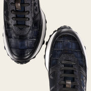 Tenis en piel genuina de alligator para caballero Tenis 