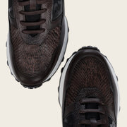 Tenis en piel genuina de pitón para caballero Tenis 