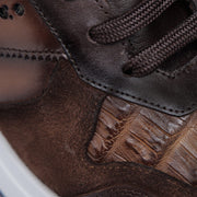 Tenis en piel genuina de caimán para caballero Tenis 