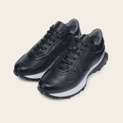 Tenis en piel genuina de venado para caballero Tenis 