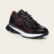 Tenis en piel genuina de venado para caballero Tenis 