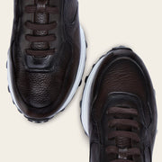 Tenis en piel genuina de venado para caballero Tenis 