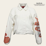 Chamarra en piel genuina de cordero para dama Chamarras 