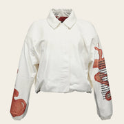 Chamarra en piel genuina de cordero para dama Chamarras 