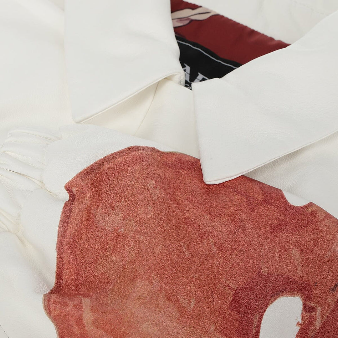 Chamarra en piel genuina de cordero para dama Chamarras 