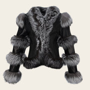 Chamarra con pelo genuino para dama Chamarras 