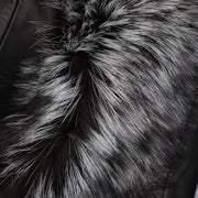 Chamarra con pelo genuino para dama Chamarras 