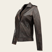 Chamarra en piel genuina de cordero para dama Chamarras 