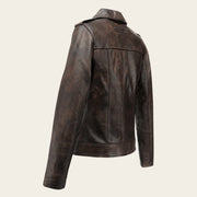 Chamarra en piel genuina de cordero para dama Chamarras 