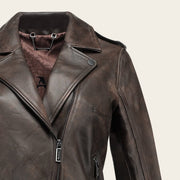 Chamarra en piel genuina de cordero para dama Chamarras 