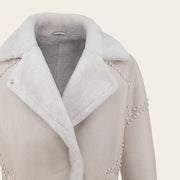 Chamarra en piel genuina de ovino para dama Chamarras 