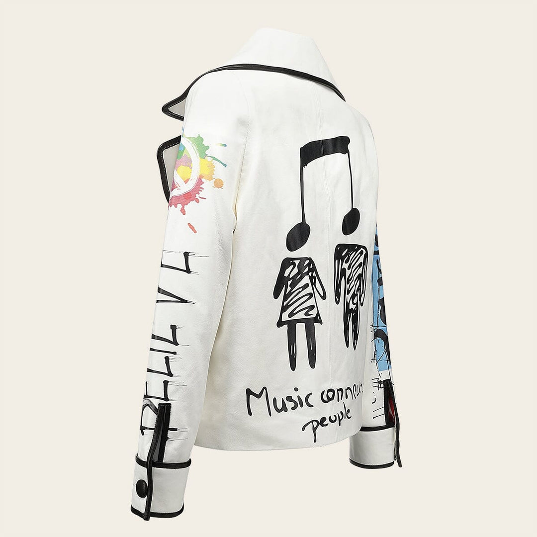 Chamarra en piel genuina de cordero para dama Chamarras 