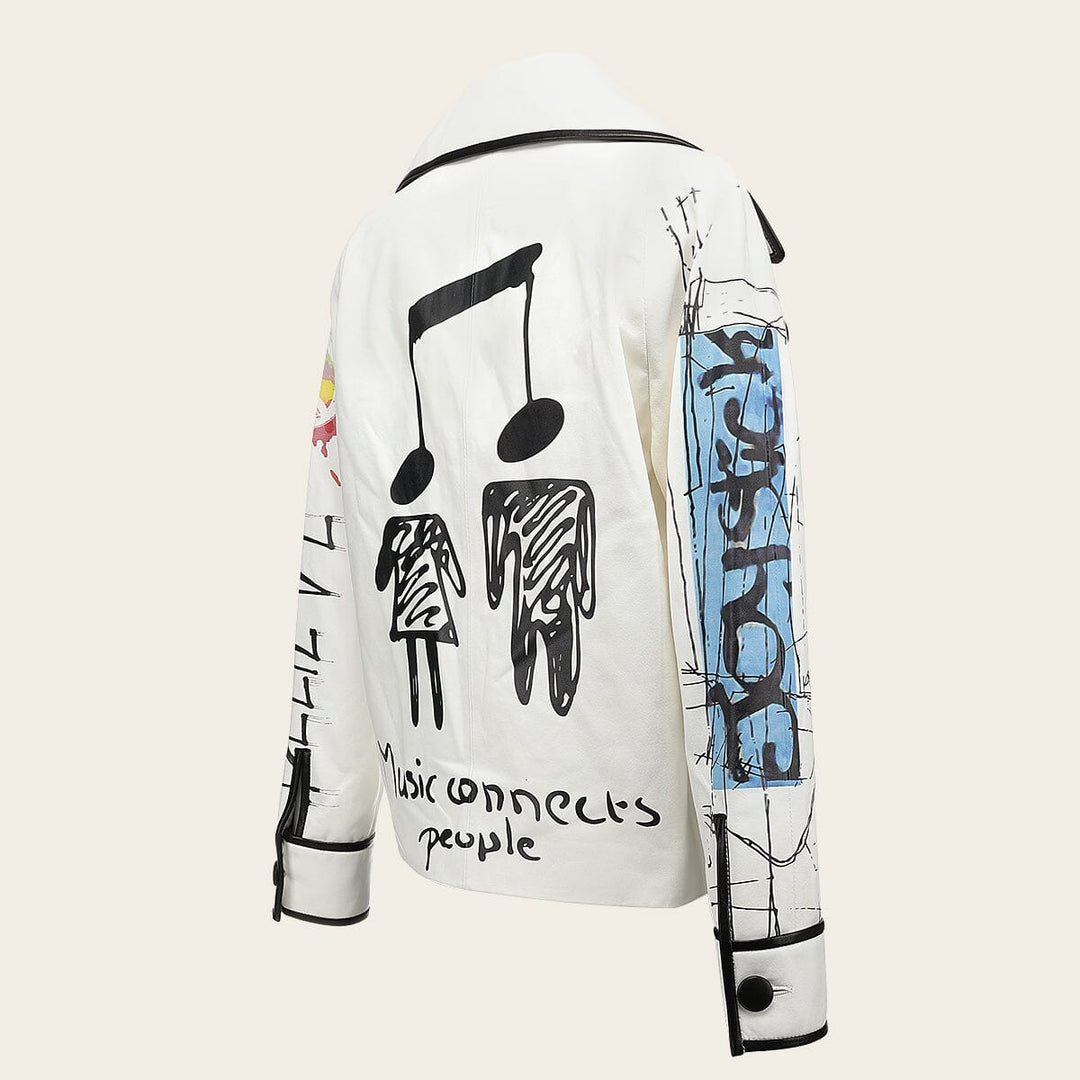 Chamarra en piel genuina de cordero para dama Chamarras 