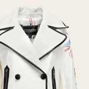 Chamarra en piel genuina de cordero para dama Chamarras 