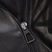 Chamarra en piel genuina con flecos para dama Chamarras 