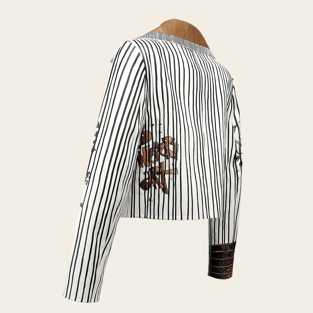 Chamarra en piel genuina de cordero para dama Chamarras 