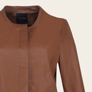 Chamarra para dama en piel genuina Chamarras 