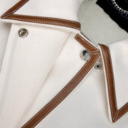 Chamarra en piel genuina de cachemira para dama Chamarras 