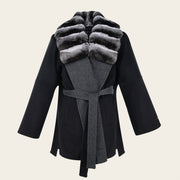 Chamarra en piel genuina de cachemira para dama Chamarras 