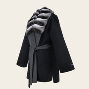 Chamarra en piel genuina de cachemira para dama Chamarras 