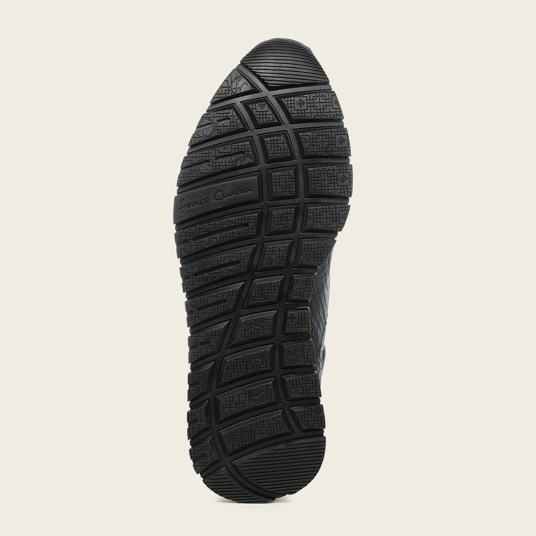 Tenis  high-top "Franco Cuadra Signature" en piel genuina de alligator para caballero