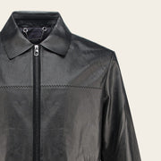 Chamarra en piel genuina para caballero Chamarras 