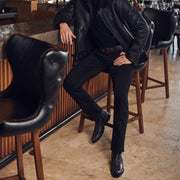 Botín en piel genuina de pitón para caballero Botas y Botines 