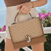 Bolso de mano en piel genuina para dama Bolsos y Maletas 