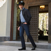 Bota tradicional en piel genuina de avestruz para caballero Botas y Botines 