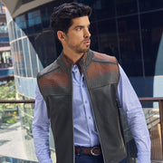 Chaleco en piel genuina de ovino para caballero Chalecos 