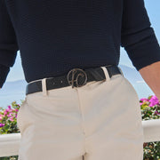 Cinturón de vestir en piel genuina de mantarraya para caballero Cinturones 