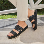 Sandalia en piel genuina de mantarraya para caballero Sandalia 