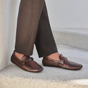 Driver en piel genuina de venado para caballero Zapatos 