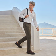 Tenis en piel genuina de venado para caballero Tenis 