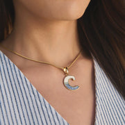 Collar en piel genuina de pitón para dama Joyería 