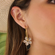 Aretes en piel genuina de pitón para dama Joyería 