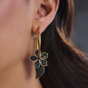 Aretes en piel genuina de pitón para dama Joyería 