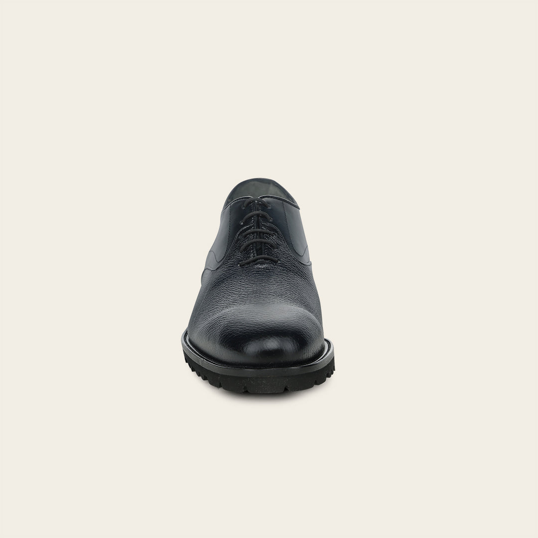 Zapato de vestir tipo Oxford en piel genuina de venado para caballero