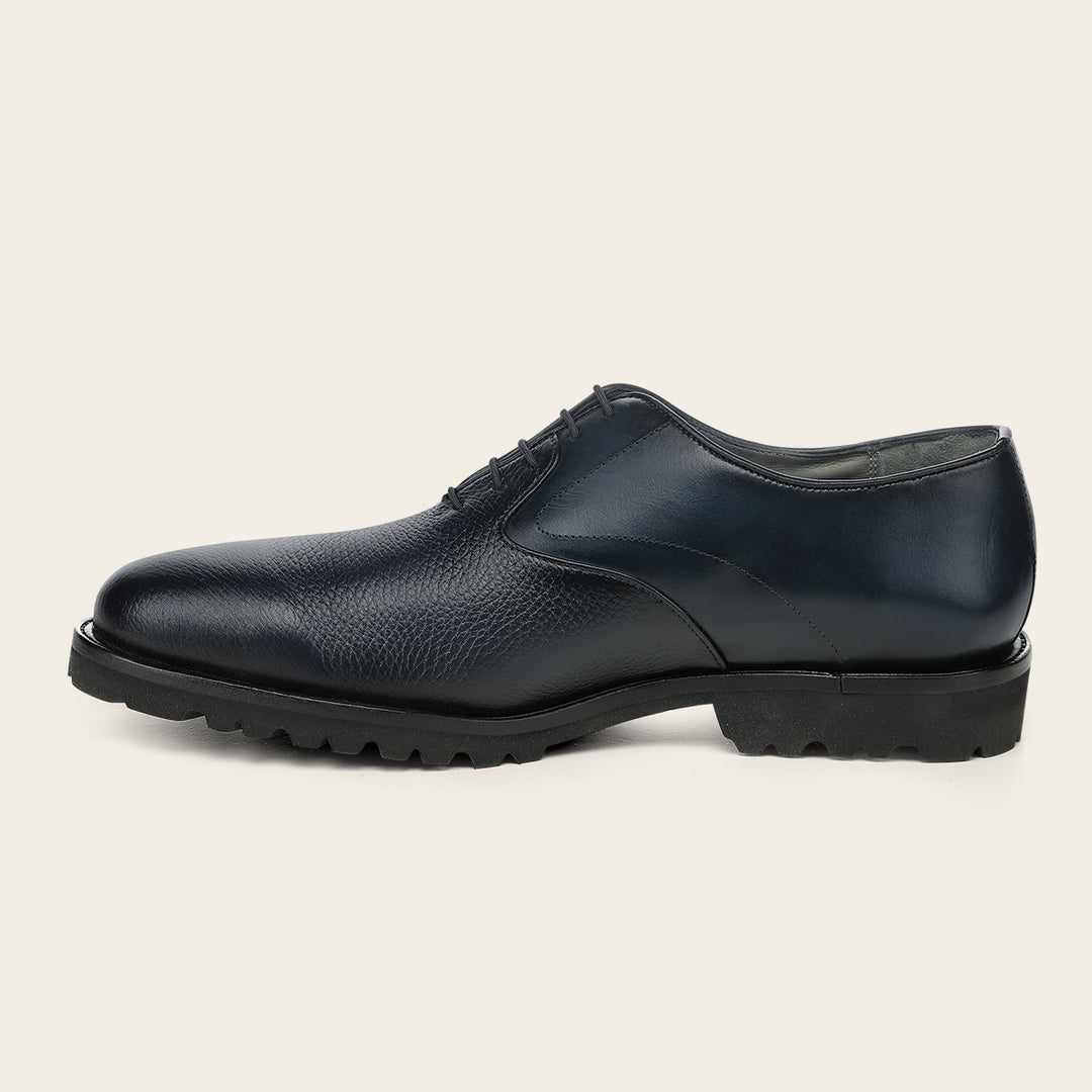 Zapato de vestir tipo Oxford en piel genuina de venado para caballero