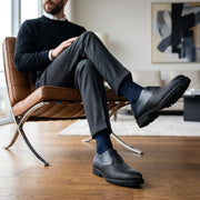 Zapato de vestir tipo Oxford en piel genuina de venado para caballero