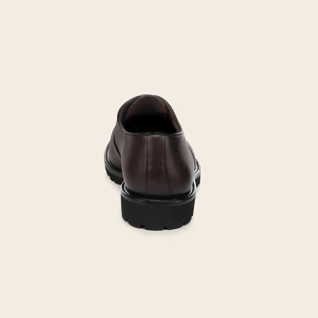Zapato de vestir tipo Oxford en piel genuina de venado para caballero