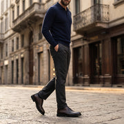 Zapato de vestir tipo Oxford en piel genuina de venado para caballero