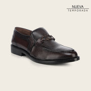Zapato loafer en piel genuina de venado para caballero