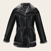 Chamarra en piel genuina de ovino para dama Chamarras 