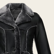 Chamarra en piel genuina de ovino para caballero Chamarras 