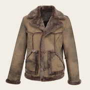 Chamarra en piel genuina de ovino para caballero Chamarras 